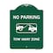 Signmission No Parking Tow Away Zone Heavy-Gauge Aluminum Architectural Sign, 24" x 18", GW-1824-9821 A-DES-GW-1824-9821 - alternate 1